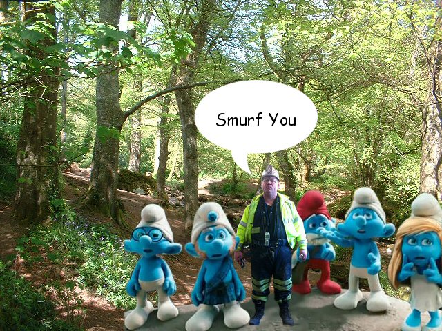 Kelly and the Smurfs